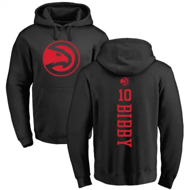 Black Men's Mike Bibby Atlanta Hawks Branded One Color Backer Pullover Hoodie