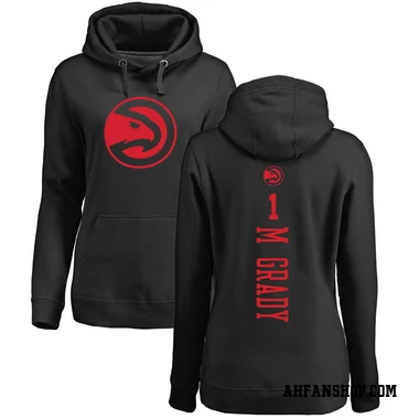 Black Women's Tracy McGrady Atlanta Hawks Branded One Color Backer Pullover Hoodie