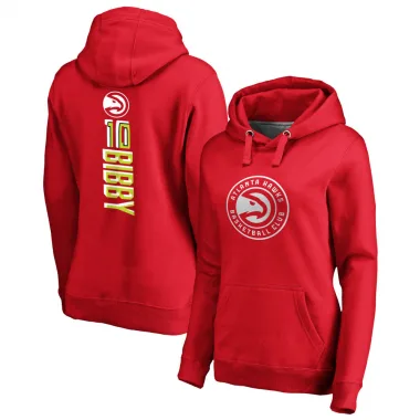 Red Women's Mike Bibby Atlanta Hawks Branded Backer Pullover Hoodie