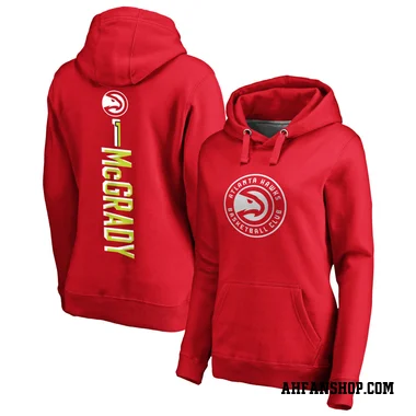 Red Women's Tracy McGrady Atlanta Hawks Branded Backer Pullover Hoodie