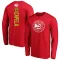 Red Youth Clint Capela Atlanta Hawks Backer Long Sleeve T-Shirt