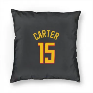Yellow Atlanta Hawks Vince Carter  Black Pillow Cover (18 X 18)